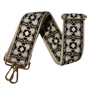 NEW Floral embroidery purse strap